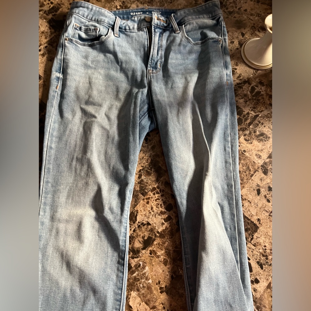 Old Navy Light Blue Straight Leg Jeans